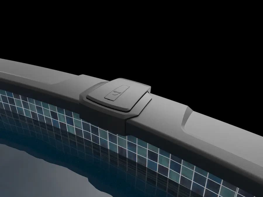 Lava above-ground pool in a backyard